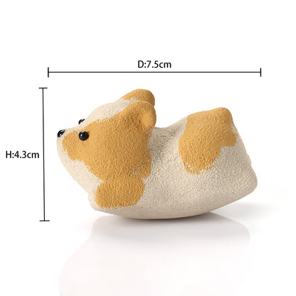 TUMBLER CORGI TEA PET ORNAMENT