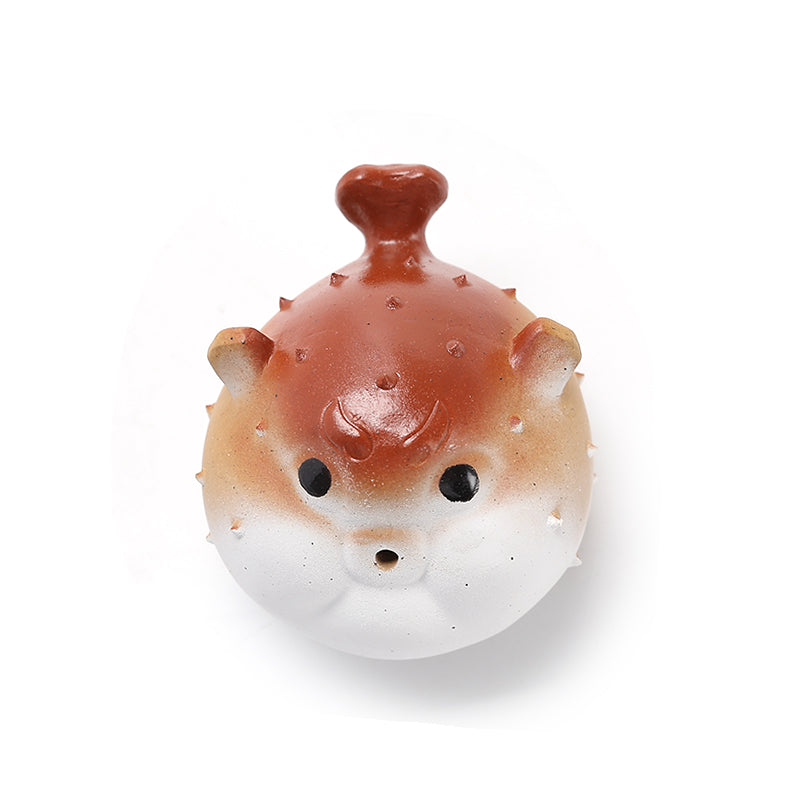 PUFFER FISH WITH TEA PET