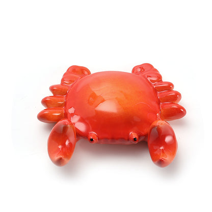 CERAMIC CRAB TEA PET OFFICE PEN HOLDER MOBILE PHONE DESKTOP STAND