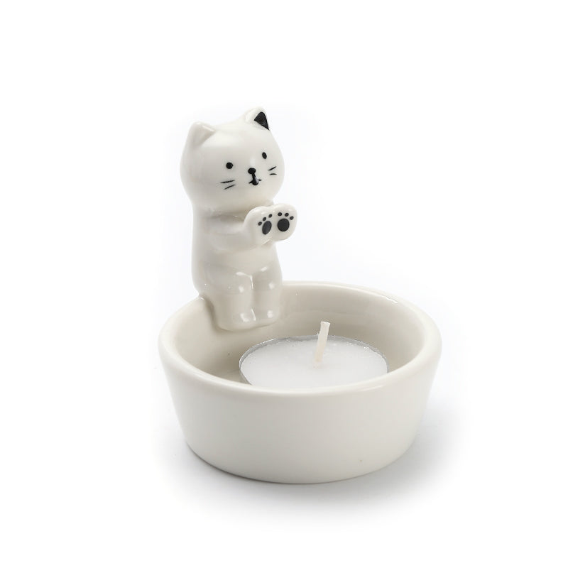 CREATIVE AROMATHERAPY CANDLE CUP CUTE CAT CANDLE HOLDER